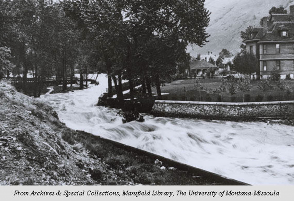 During the flood of 1908