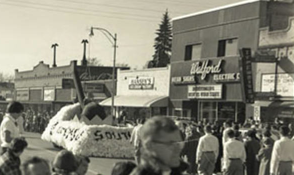 Hansen's (center) in the early '60s before this part of South Higgins became the "Hippie Strip."